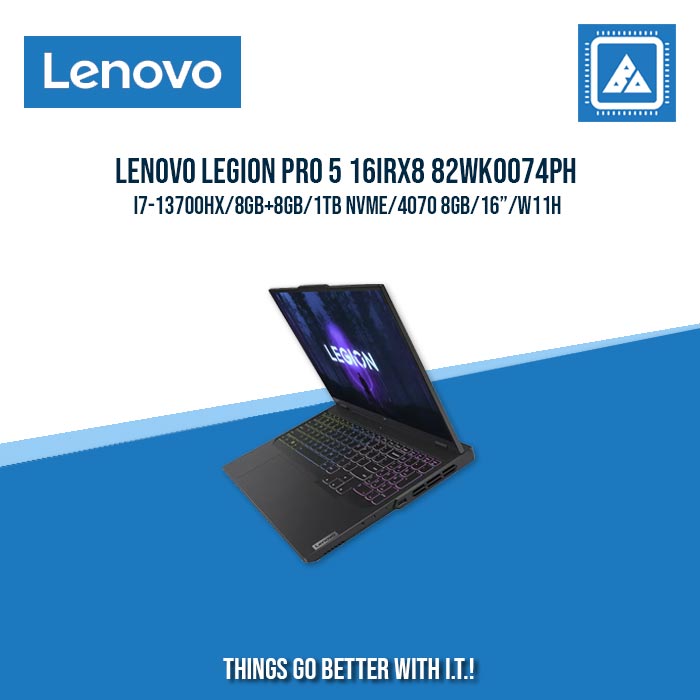LENOVO LEGION PRO 5 16IRX8 82WK0074PH I7-13700HX/8GB+8GB/1TB NVME/4070 8GB | BEST FOR GAMING AND AUTOCAD LAPTOP LENOVO LEGION PRO 5 16IRX8 82WK0074PH I7-13700HX/8GB+8GB/1TB NVME/4070 8GB | BEST FOR GAMING AND AUTOCAD LAPTOP